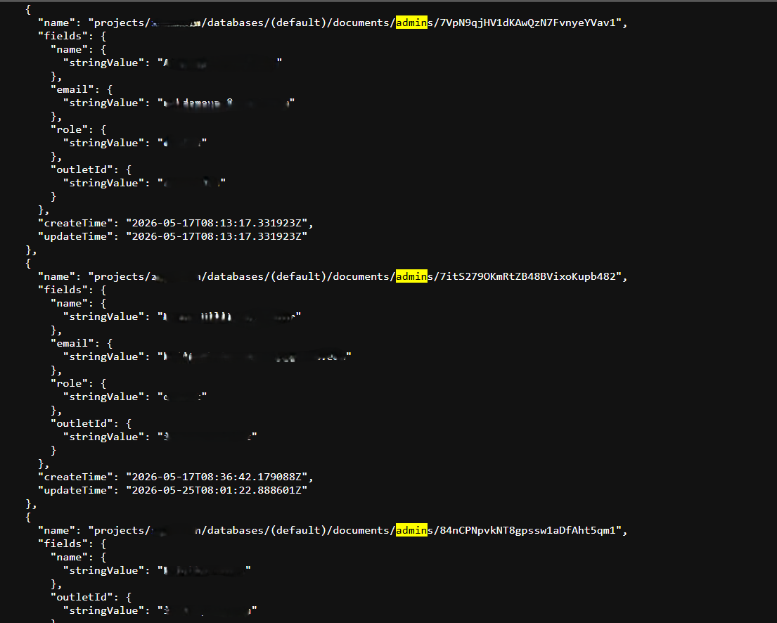 Administrator Credentials Layout Exposure