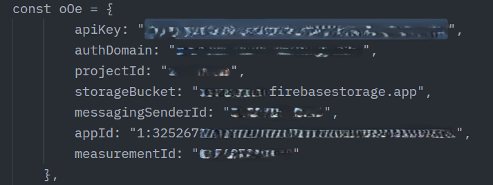 Exposed Frontend Firebase Configuration